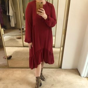 beautiful ruffle dress